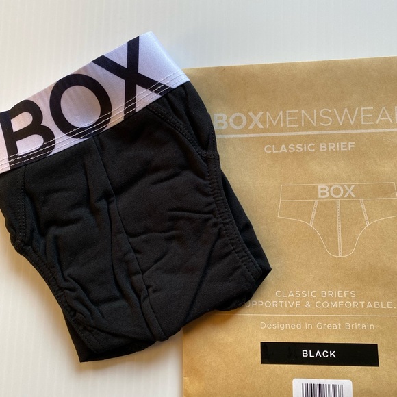 Box Menswear Black Briefs New in Original discreet packaging - Picture 10 of 10